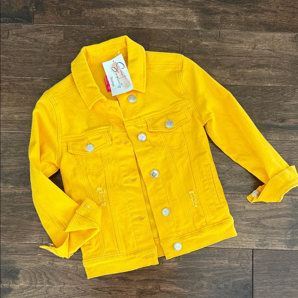 Sunny Kids Vibrant Yellow Jean Jacket